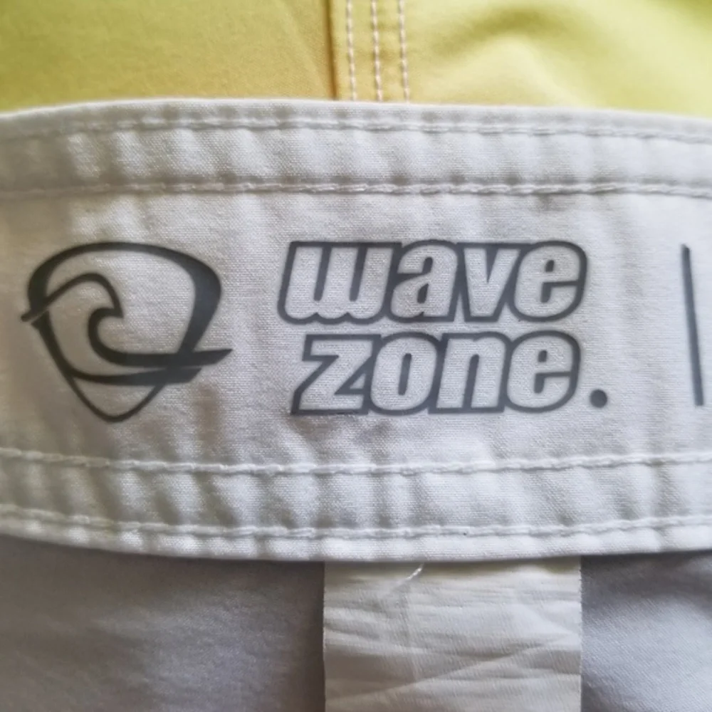 Wave‎ Zone Men’s Ombre Striped Swim Board Shorts Sz. 40